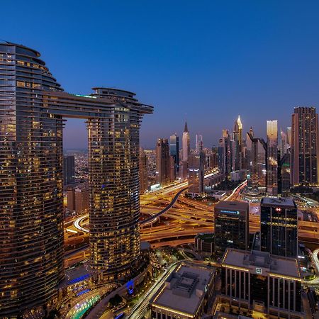 First Class 3Br With Full Dubai Skyline & Sea View Daire Dış mekan fotoğraf