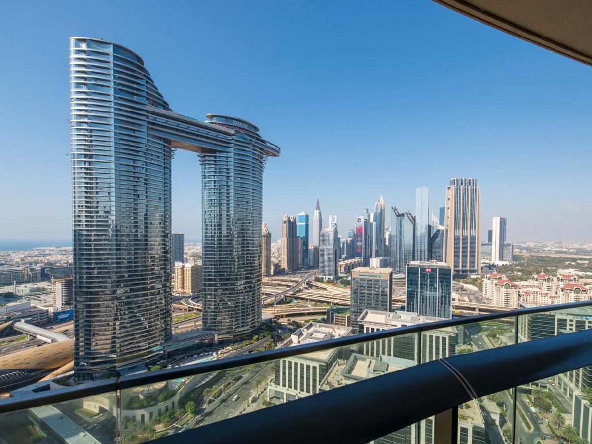 First Class 3Br With Full Dubai Skyline & Sea View Daire Dış mekan fotoğraf