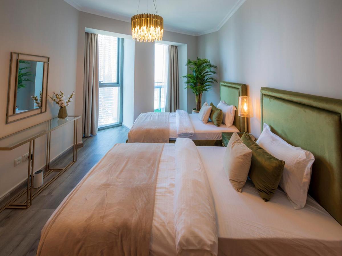First Class 3Br With Full Dubai Skyline & Sea View Daire Dış mekan fotoğraf