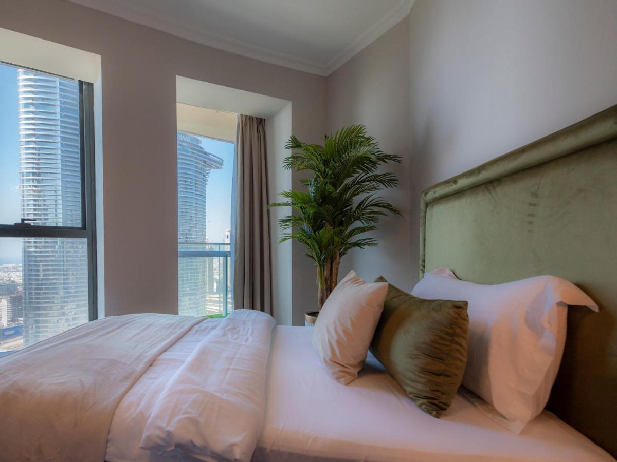 First Class 3Br With Full Dubai Skyline & Sea View Daire Dış mekan fotoğraf