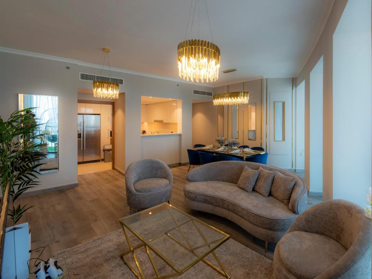 First Class 3Br With Full Dubai Skyline & Sea View Daire Dış mekan fotoğraf